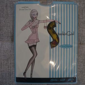Stocking Girl - Sheer Printed Stockings